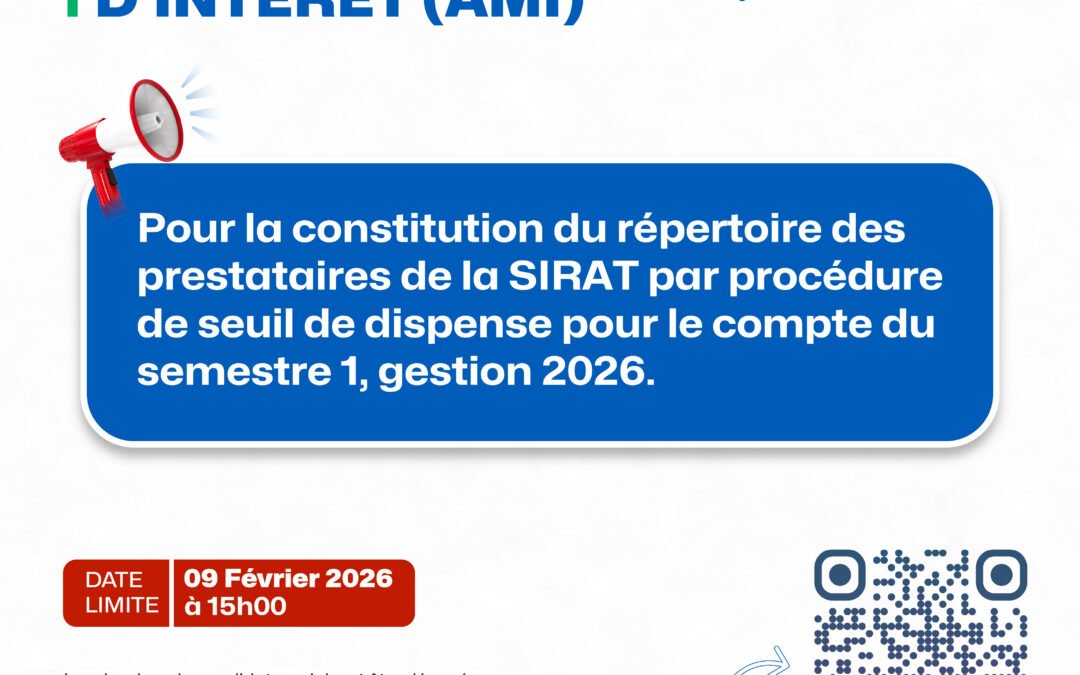 AVIS D&rsquo;APPEL A MANIFESTATION D&rsquo;INTERET (AMI)